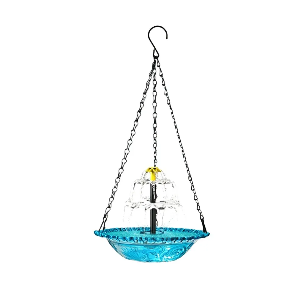 Hanging Solar Powered Birdbath - Bonsai Garden Backyard recension och pris