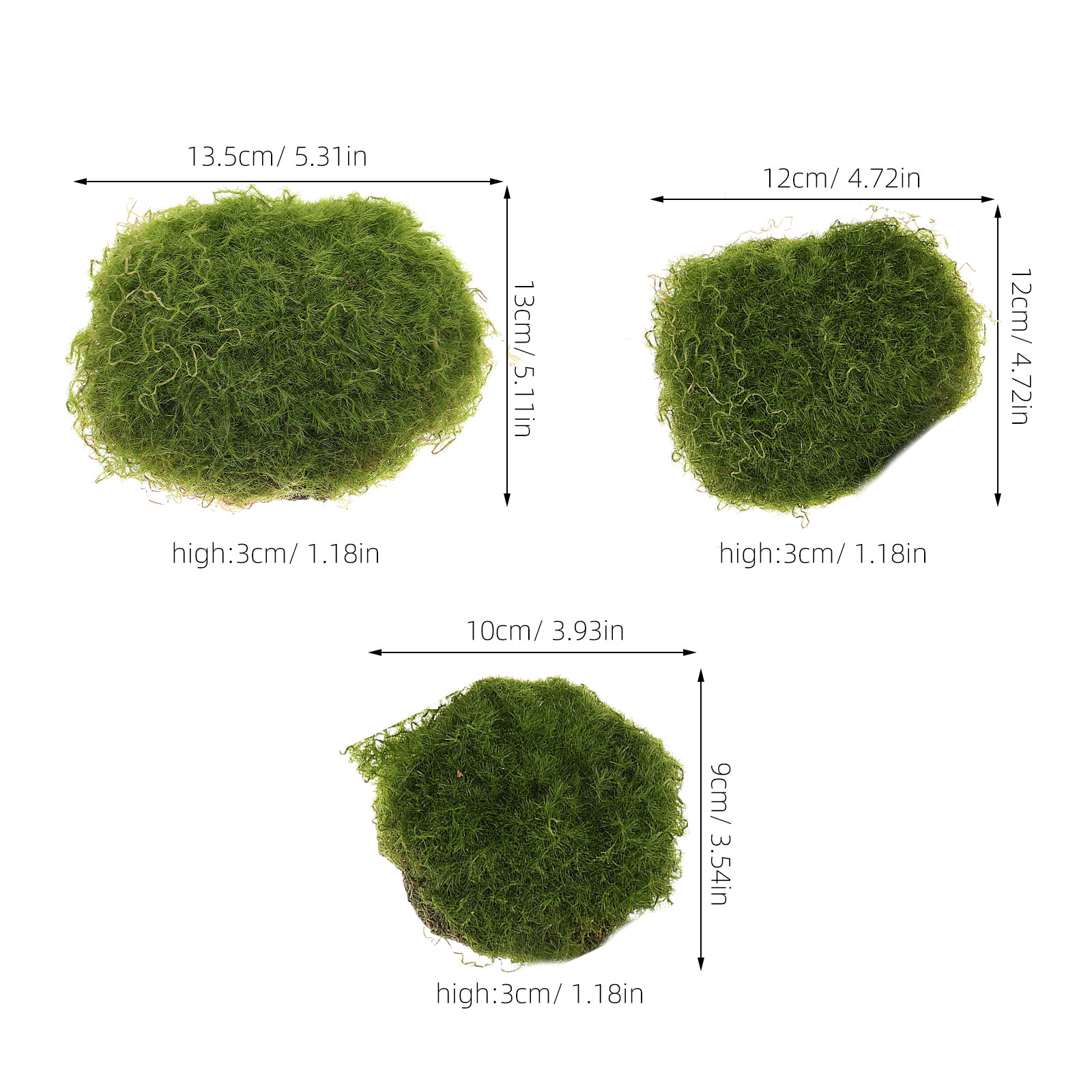 6Pcs Decorative Artificial Mos - Bonsai Garden Display recension och pris