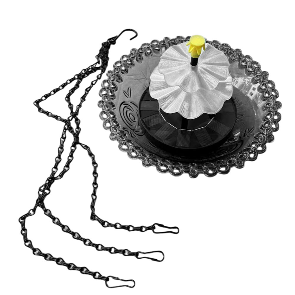 Hanging Solar Powered Birdbath - Bonsai Garden Backyard recension och pris