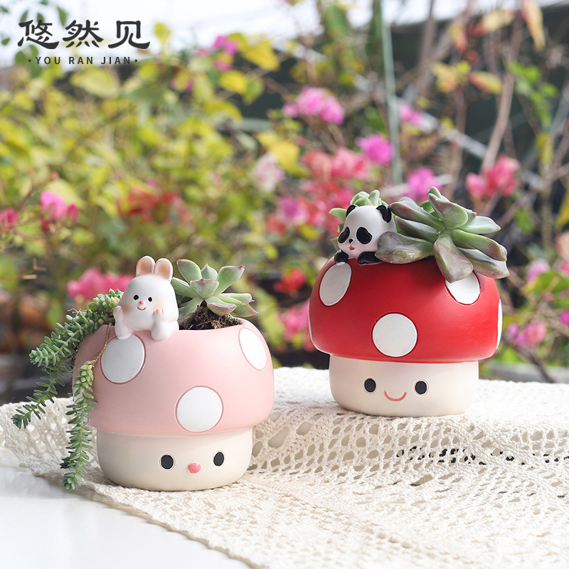 Cartoon Cute Mushroom Succulen - Bonsai Garden Youtube recension och pris