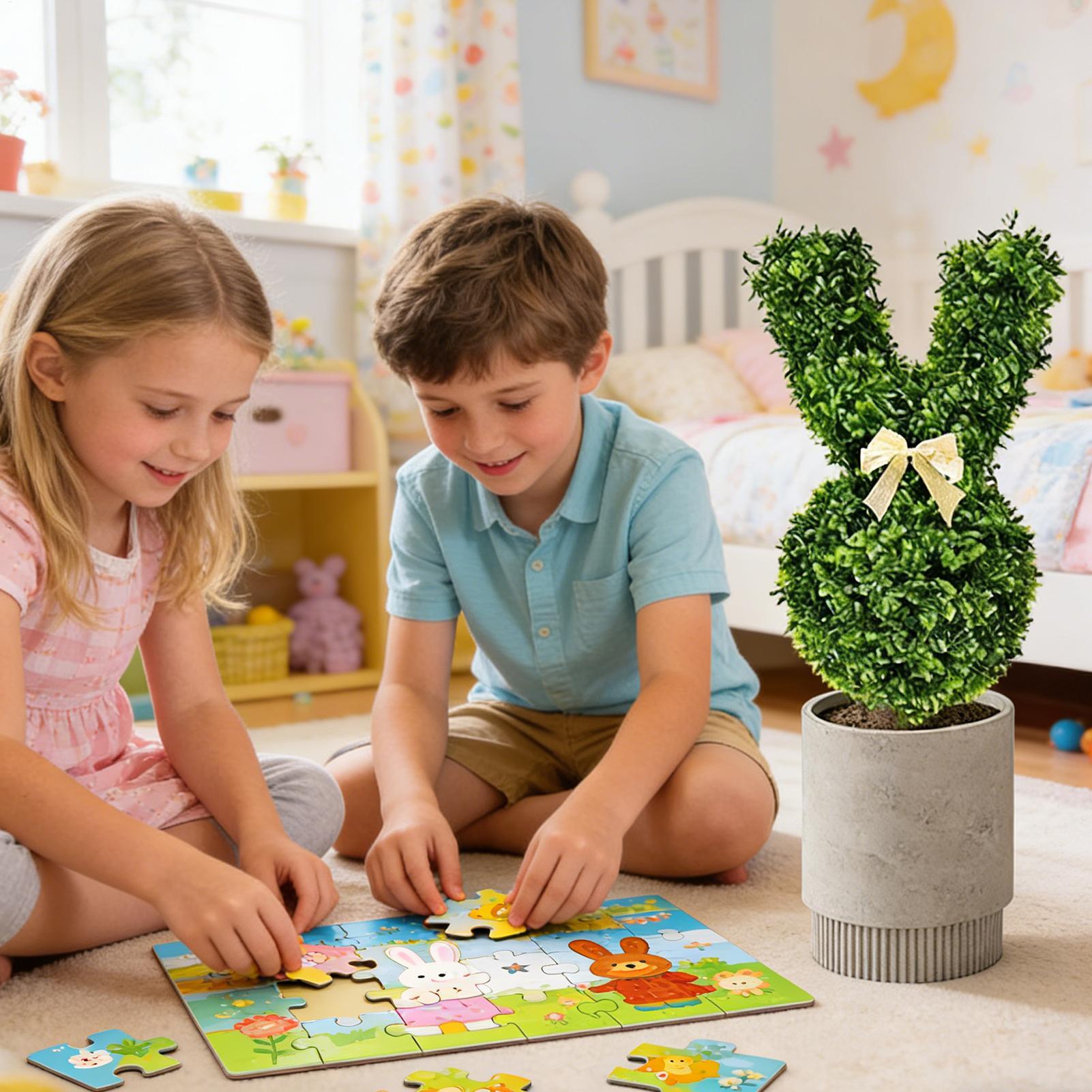 Artificial Rabbit Tree Decorat - Bonsai Garden Backyard recension och pris